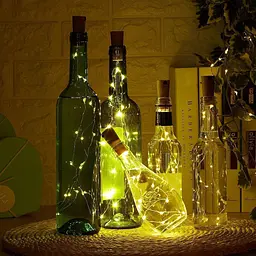 Світлодіодна гірлянда Leds Нічник нитка Крапля роси 2 м 20 led батарейки LR44 - мініатюра 3