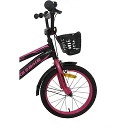 Велосипед дитячий 2-х колісний Like2bike Dark Rider 16" ЦБ-00253702 чорно-рожевий (241607) - мініатюра 3