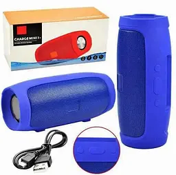 Портативна Bluetooth колонка Сharge mini 3+ акумуляторна переносна блютуз із вологозахистом бумбокс Синя - мініатюра 4
