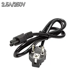 Сетевой кабель CEE 7/7-C5 1.2 м, трёхконтактный шнур для ноутбука, 250V 2.5A - миниатюра 2