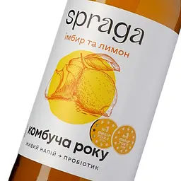 Напій безалкогольний Spraga Комбуча імбир та лимон 330 мл - мініатюра 6