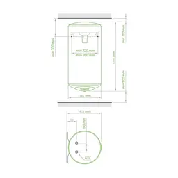 Бойлер Tesy Bilight Slim 80 (304131) - мініатюра 4