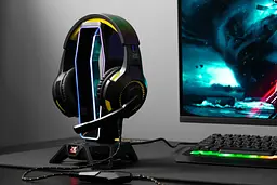 Ігрові навушники 2E GAMING HG300 Black, mini-jack/dual 3,5 мм, LED, 2 м - мініатюра 2