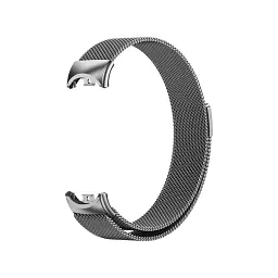 Комплект ремінці Tamister для фітнес-браслета Xiaomi Mi Band 8 та 9 Bead design Black - Milanese design Silver - мініатюра 5
