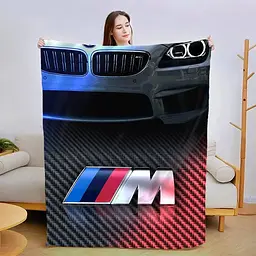 Плед плюшевий 3D на подарунок BMW M5 FAST 160х200 см 160 см, 135 см