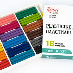 Набір пластиліну Cats зі стеком 18×288г ROSA Kids