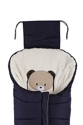 Зимовий конверт Nuvita 9605 Cuccioli Junior Ведмедик, темно-синій з бежевим (NV9605CUCCIOLOJRBLUE) - мініатюра 3