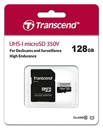 Карта пам'яті microSD 128GB C10 UHS-I U1 High Endurance (170TB) Transcend teh0013320