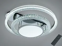 Стельова люстра LED Diasha 8818/800+600+400 хром 195W до 33 м²