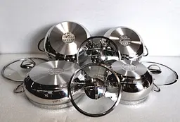 Набір посуду O.M.S. Collection 1006-S Silver 8 предметів - мініатюра 2