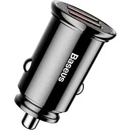 Автомобільний зарядний пристрій Baseus Circular Plastic A+C 30W PPS Car Charger Black (CCALL-YS01) - мініатюра 3