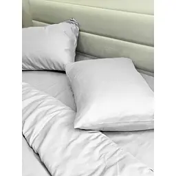 Комплект постільної білизни Ecotton Light Grey півтораспальний полісатин світло-сірий (25310) - мініатюра 4