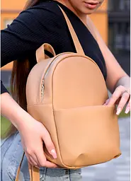 Жіночий рюкзак Sambag Brix KQH Бежевий 29 х 22 х 10 см (11321026) - мініатюра 8