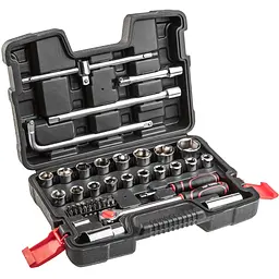 Набір ключів торцевих Top Tools 1/4", 1/2" 47 предметів 38D550 - мініатюра 2