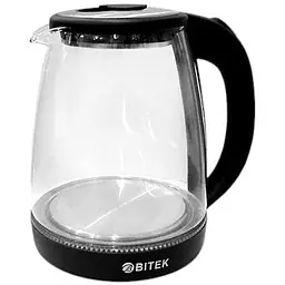 Електрочайник Bitek BT-3110, з підсвічуванням, 2400W, 1.8L, Black
