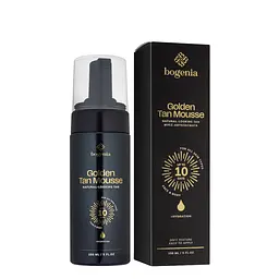 Автозасмага для обличчя і тіла Bogenia Golden Tan Mousse, 150 мл