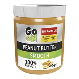 Арахісова паста Go On Nutrition Peanut Butter Smooth, 500 г, скляна банка