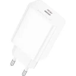 Зарядний пристрій BOROFONE BA21A USB-C PD20W white (6941991111402)