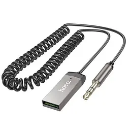 Ресивер Bluetooth HOCO E78 Benefit car AUX BT receiver с кабелем 1.2m, BT5.3, 3.5mm