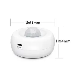Бездротовий автономний стельовий ІЧ-датчик руху з WiFi Trinix TRX-PS01(WiFi) (27-00053) - мініатюра 6