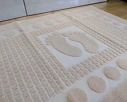 Турецький рушник для ніг Zeron 50х70 Beige щільність 750 г/м2 - мініатюра 3