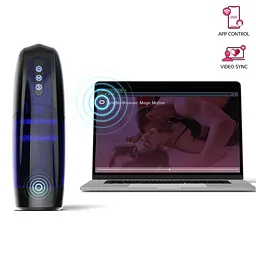 Інтерактивний смарт мастурбатор Magic Motion Xone, імітація фрикцій, 10 режимів, кнопка турбо - мініатюра 9