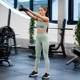 Гиря вінілова Gymtek 2кг чорний - мініатюра 4