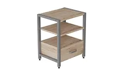 Тумба універсальна Ferrum-decor Вів'єн 1/1 50x41x40 сірий ДСП Дуб Сан-Марино 16мм (FRD-104152) - мініатюра 4