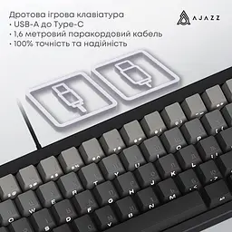 Клавіатура Ajazz AK650 Day Dream Switch Gradient Black USB-C (AK650-DD-BG) - мініатюра 11