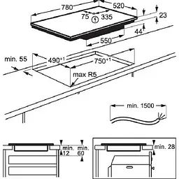 Індукційна варильна поверхня Electrolux EIV83443BW [137846] - мініатюра 6