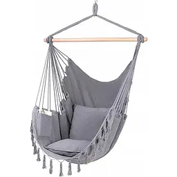 Підвісне крісло бразильський гамак Hanert BOHO Grey