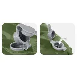 Матрац надувний Naturehike CNK2450WS014) 8см - двомісний - 200х132 - зелений - мініатюра 4