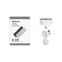 Клавіатура REAL-EL RK-761W Wireless White (EL123100059) - мініатюра 8