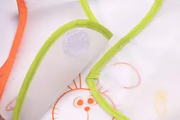 Слинявчик-нагрудник вологонепроникний Baby Team Зайчик, салатовий (6505) - мініатюра 2