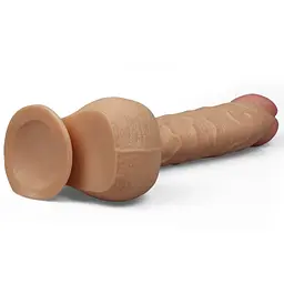 Фалоімітатор King-Sized Realistic Dildo 12" тілесний - мініатюра 3