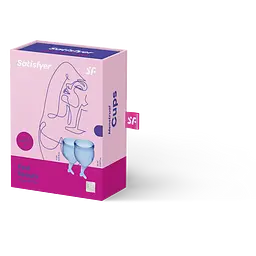 Менструальні чаші Satisfyer Feel Secure 2 шт. сині - мініатюра 2