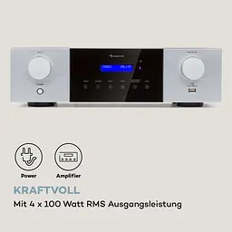 Підсилювач звуку Auna AMP-4000 DAB (10038330) - мініатюра 3