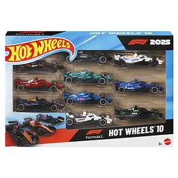 Набір машинок Hot Wheels Formula 1, 1:64, 10 шт. (JMM24)