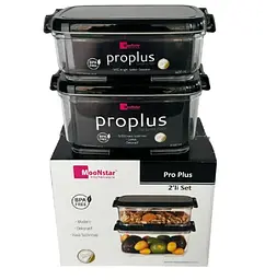 Набір контейнерів акрилових Motek ProPlus 2 шт прямокутної форми на 1,4 л і 2 л (PRO-233) - мініатюра 5