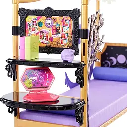 Ігровий набір для спальні Monster High Моторошна кімната Clawdeen Wolf, 13 предметів (HHK64) - мініатюра 3