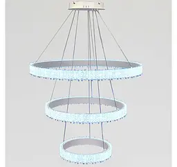 Світлодіодна підвісна люстра Artlight WG5129/80+60+40WH, 105 Вт, біла - мініатюра 4