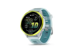 Смарт-годинник Garmin Forerunner 570 47mm Amp Yellow Aluminum w. Translucent Whitestone/Turquoise Band (010-02971-01)