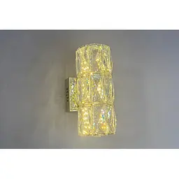 Сучасний настінний LED світильник для спальні та коридору Linisoln 9666 CH хром скло 23 см 7W 3 режими