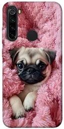 TPU чохол Demsky Мопс у ніжностях для Xiaomi Redmi Note 8