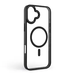 Чехол Apple iPhone 16 Plus, Unit MagSafe, черный, прозрачный, магсейф, противоударный, магнитный, панель-накладка с поддержкой MagSafe, с поддержкой беспроводной зарядки, TPU+PC, защита всего корпуса, ударопрочный, ArmorStandart (ARM78707) - мініатюра 2