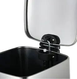 Відро для сміття Zerix Kubix-TC0108 SS Color з плавним закриттям, квадратне, 8 л, нержавійка (ZX5891) - мініатюра 3