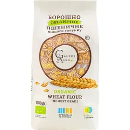 Борошно пшеничне Galeks-Agro вищий ґатунок органічне 1 кг 