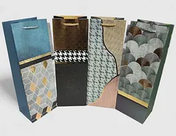 Подарунковий пакет картон високий Абстракція 12 × 35 × 10 см В асортименті, 6 шт. в уп.