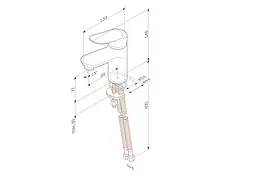 Змішувач для раковини AM.PM Sunny F85C02100 - мініатюра 7