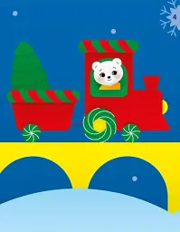 Аплікації наліпками. Сніговичок - Юлія Каспарова - мініатюра 2